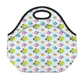 Cartoon Fish Pattern Print Neoprene Lunch Bag