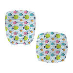 Cartoon Fish Pattern Print Office Chair Cover