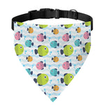 Cartoon Fish Pattern Print Over The Collar Dog Bandana