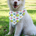 Cartoon Fish Pattern Print Over The Collar Dog Bandana
