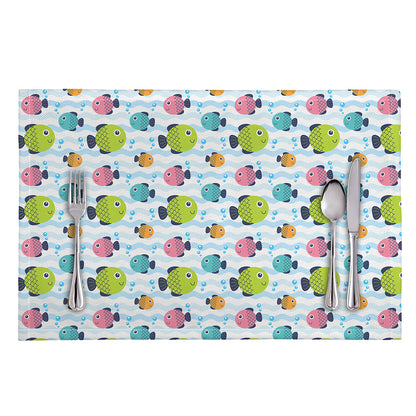 Cartoon Fish Pattern Print Placemat
