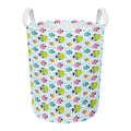 Cartoon Fish Pattern Print Round Laundry Basket