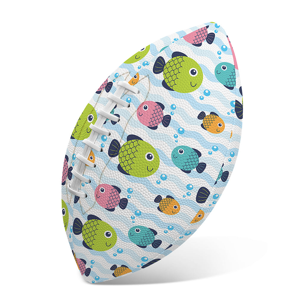 Cartoon Fish Pattern Print Rugby Ball