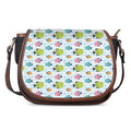 Cartoon Fish Pattern Print Saddle Bag
