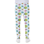 Cartoon Fish Pattern Print Scuba Joggers