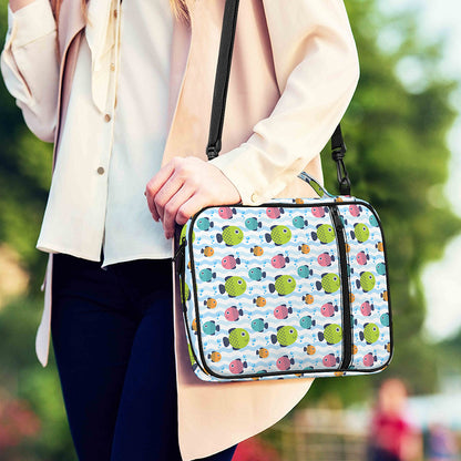 Cartoon Fish Pattern Print Shoulder Strap Bible Bag