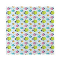Cartoon Fish Pattern Print Silk Bandana