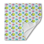 Cartoon Fish Pattern Print Silk Bandana
