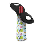 Cartoon Fish Pattern Print Single Neoprene Wine Tote