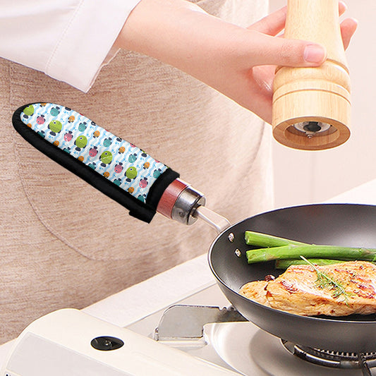 Cartoon Fish Pattern Print Skillet Handle Cover