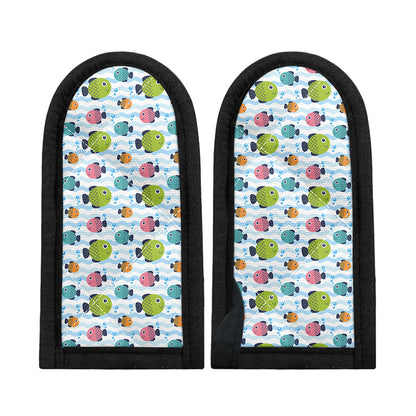 Cartoon Fish Pattern Print Skillet Handle Cover