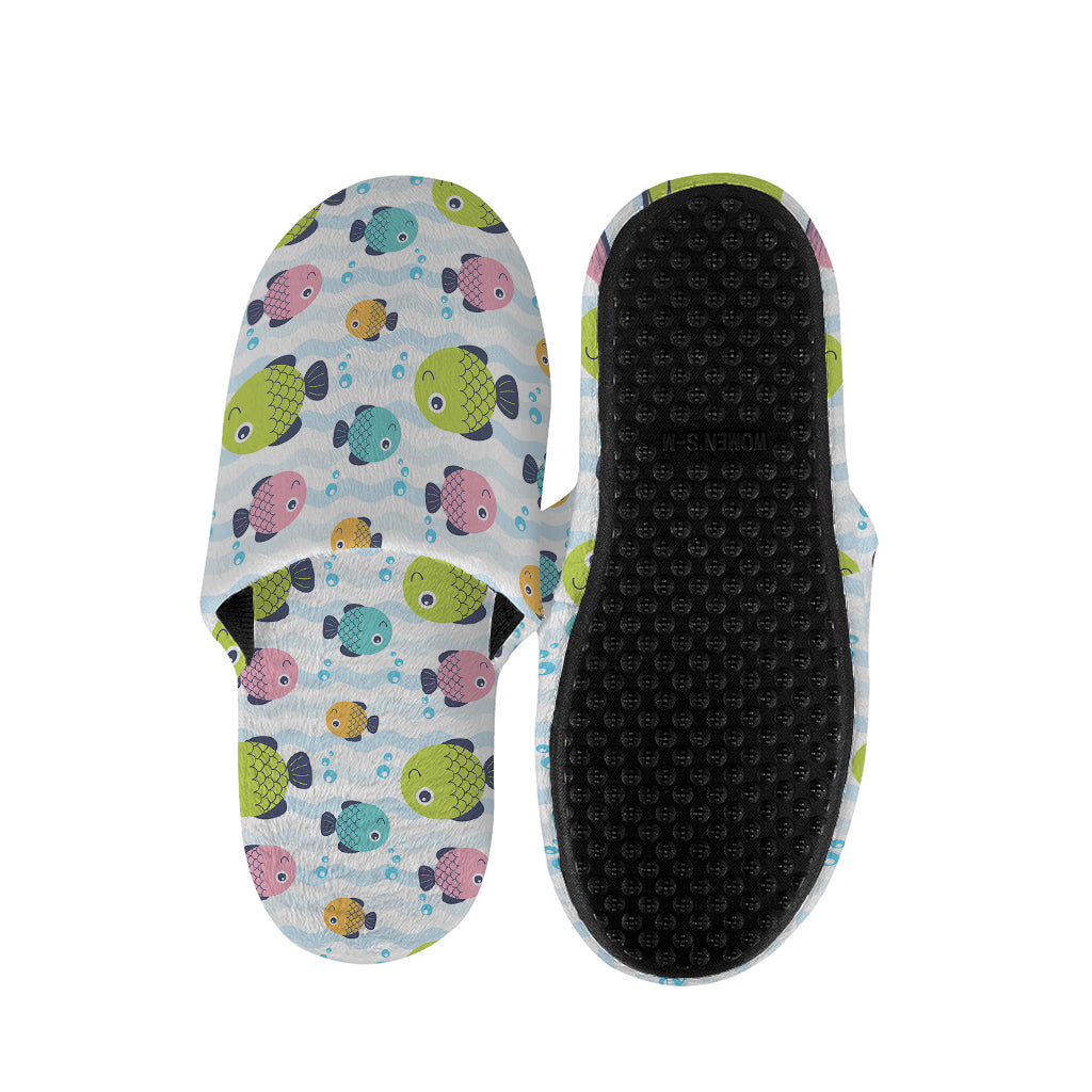 Cartoon Fish Pattern Print Slippers