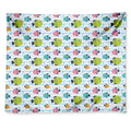 Cartoon Fish Pattern Print Tapestry