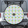 Cartoon Fish Pattern Print Tire Cover With Camera Hole
