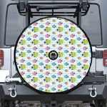 Cartoon Fish Pattern Print Tire Cover With Camera Hole