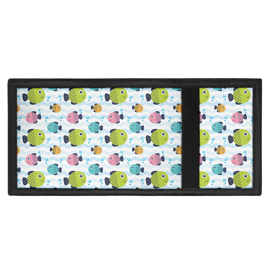 Cartoon Fish Pattern Print Trifold Wallet