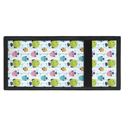 Cartoon Fish Pattern Print Trifold Wallet