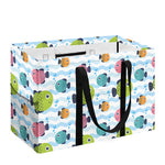 Cartoon Fish Pattern Print Utility Tote Bag