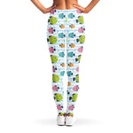 Cartoon Fish Pattern Print Women's Leggings