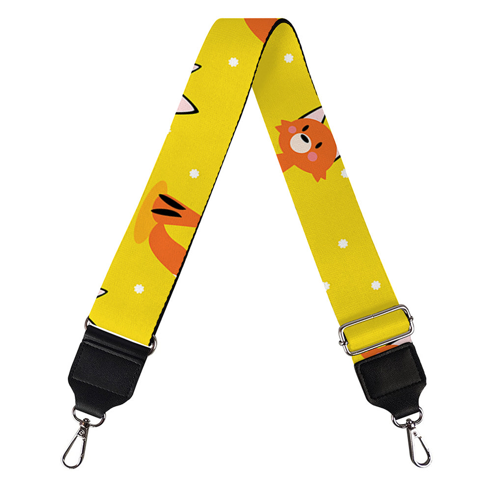 Cartoon Fox Pattern Print Bag Strap