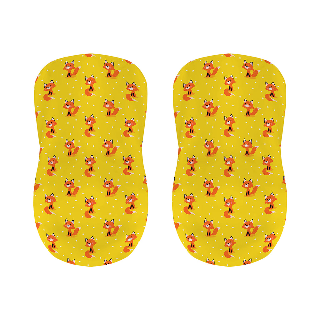 Cartoon Fox Pattern Print Bar Stool Covers