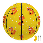 Cartoon Fox Pattern Print Basketball
