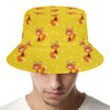 Cartoon Fox Pattern Print Bucket Hat