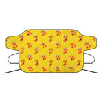 Cartoon Fox Pattern Print Car Windshield Snow Cover