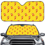 Cartoon Fox Pattern Print Car Windshield Sun Shade