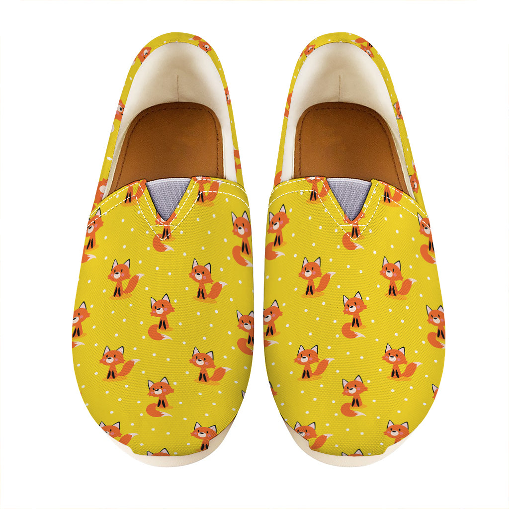 Cartoon Fox Pattern Print Casual Shoes