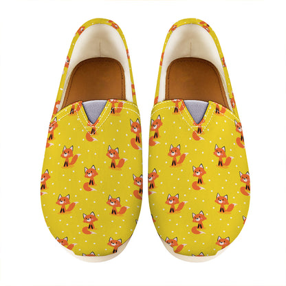 Cartoon Fox Pattern Print Casual Shoes