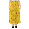 Cartoon Fox Pattern Print Chiffon Maxi Skirt