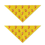 Cartoon Fox Pattern Print Dog Bandana