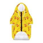 Cartoon Fox Pattern Print Dog Zip Up Hoodie
