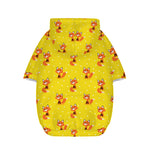 Cartoon Fox Pattern Print Dog Zip Up Hoodie