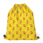 Cartoon Fox Pattern Print Drawstring Bag