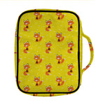 Cartoon Fox Pattern Print Front Pocket Bible Bag