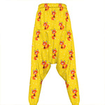 Cartoon Fox Pattern Print Hammer Pants