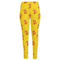 Cartoon Fox Pattern Print High-Waisted Pocket Leggings