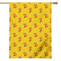 Cartoon Fox Pattern Print House Flag