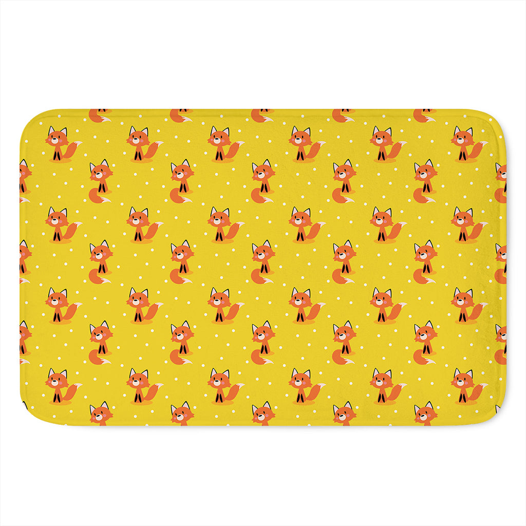 Cartoon Fox Pattern Print Indoor Door Mat