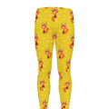 Cartoon Fox Pattern Print Men's Leggings