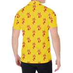 Cartoon Fox Pattern Print Men's Shirt