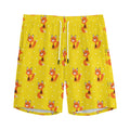 Cartoon Fox Pattern Print Men's Athletic Shorts