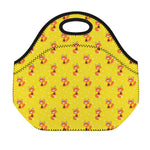 Cartoon Fox Pattern Print Neoprene Lunch Bag
