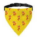 Cartoon Fox Pattern Print Over The Collar Dog Bandana