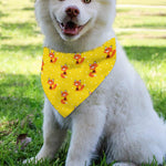 Cartoon Fox Pattern Print Over The Collar Dog Bandana