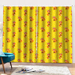 Cartoon Fox Pattern Print Pencil Pleat Curtains