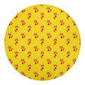 Cartoon Fox Pattern Print Round Blanket