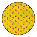 Cartoon Fox Pattern Print Round Floor Mat